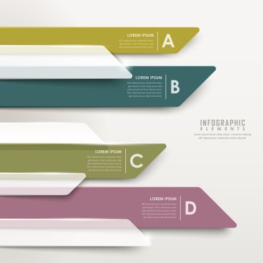 grafik Infographic bar modern yarı saydam ok