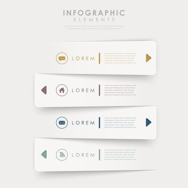Инфографические элементы шаблонов баннеров современного дизайна
