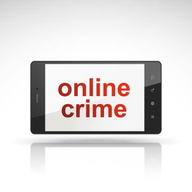 çevrimiçi suç kelime üstünde hareket eden telefon