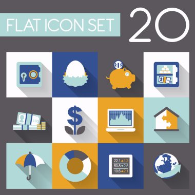 Finans ve yatırım Icon set 