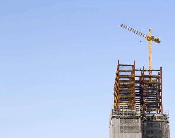 Construction site with tower crane — Stock Photo, Image