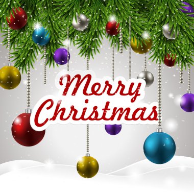 renkli ve parlak Noel süsleri 