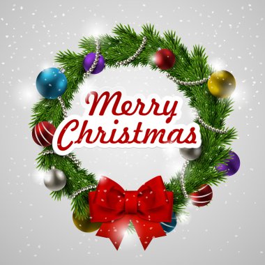 Renkli Noel çelengi