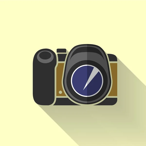 Colorful flat design camera icon — Stock Vector