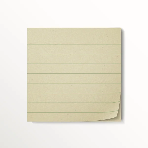 Papier blanc pour notes de bâton — Image vectorielle