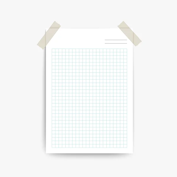 Blank note paper template — Stock Vector