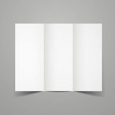 boş üç katlı broşür tasarımı