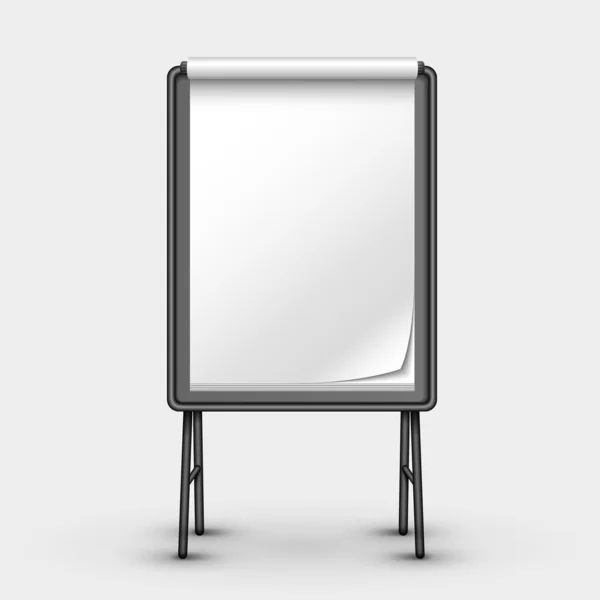 Blank metal sandwich board — Stock Vector