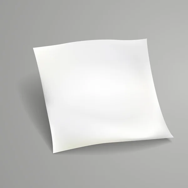 Modelo de folha de papel em branco — Vetor de Stock