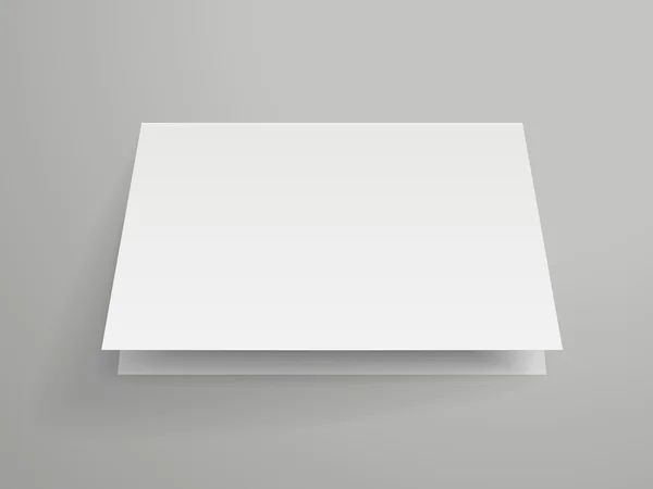 Blank half-fold brochure design — Stock Vector