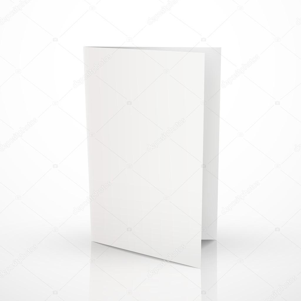 blank folder brochure design