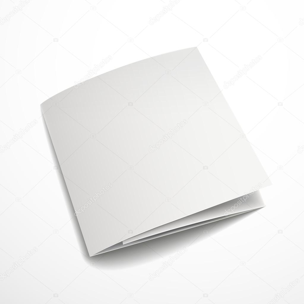 blank tri-fold brochure design 
