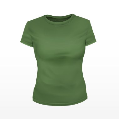 boş kadın T-shirt yeşil