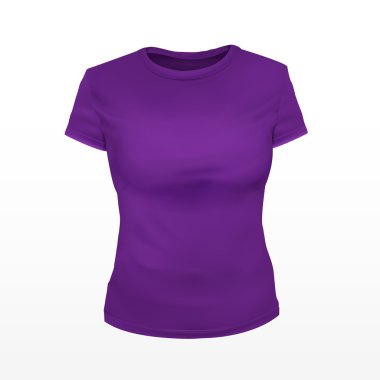 boş kadınlarda T-shirt mor