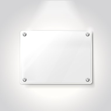 boş sergi cam levha