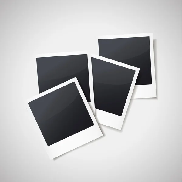 Blank photo frames — Stock Vector