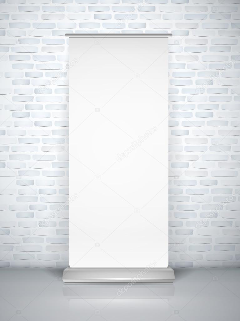 blank roll up banner
