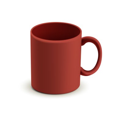 boş klasik kırmızı kupa