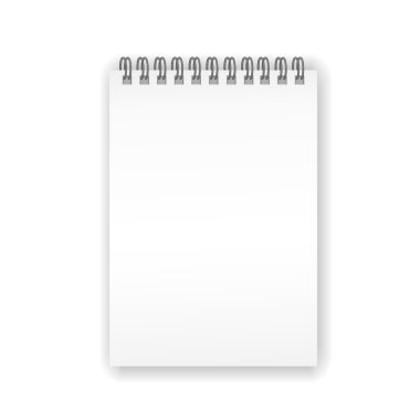 boş spiral defter