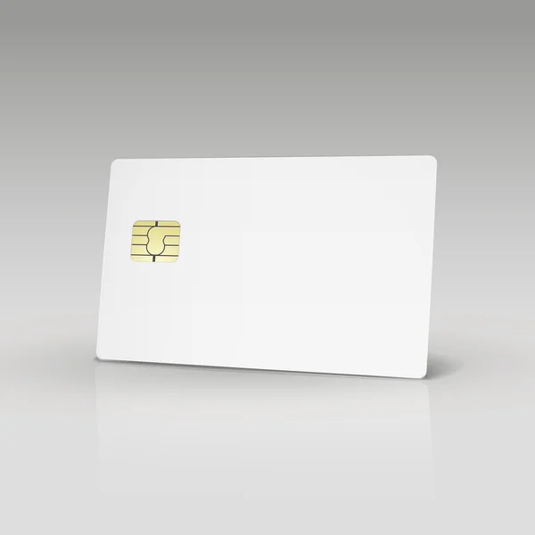 Białe karty kredytowej lub karty telefonicznej — Wektor stockowy