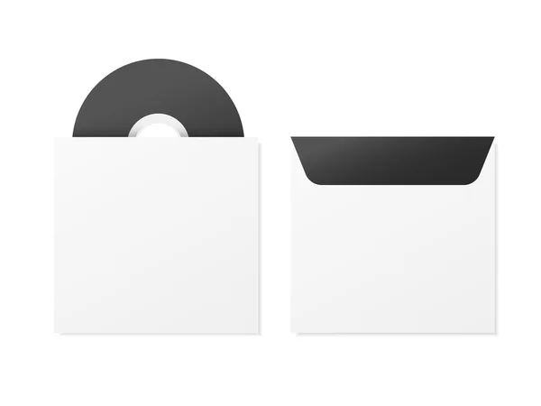 Disque compact noir — Image vectorielle