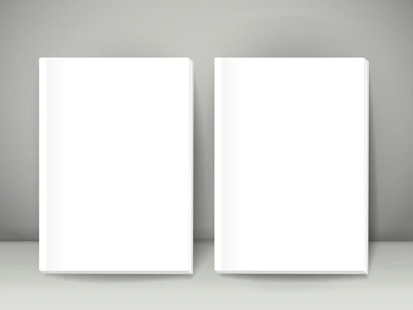 Blank notebooks set — Stock Vector