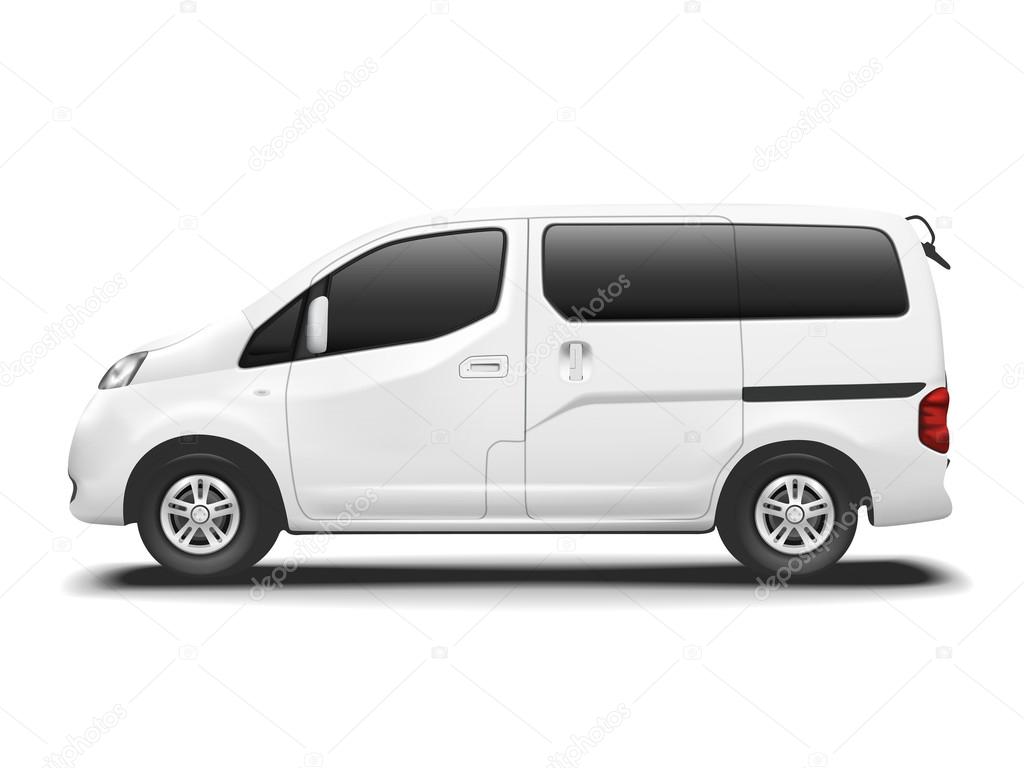 white commercial van