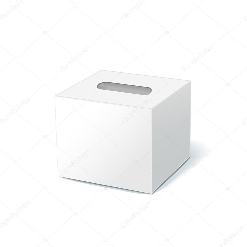 blank tissue box