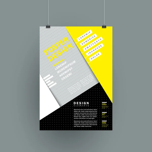 Cartaz de textura de papel moderno — Vetor de Stock