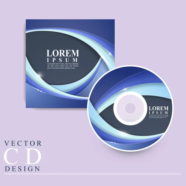 Design futurista abstrato para capa de CD — Vetor de Stock