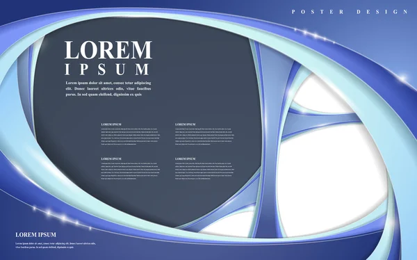 Diseño futurista abstracto para póster — Vector de stock