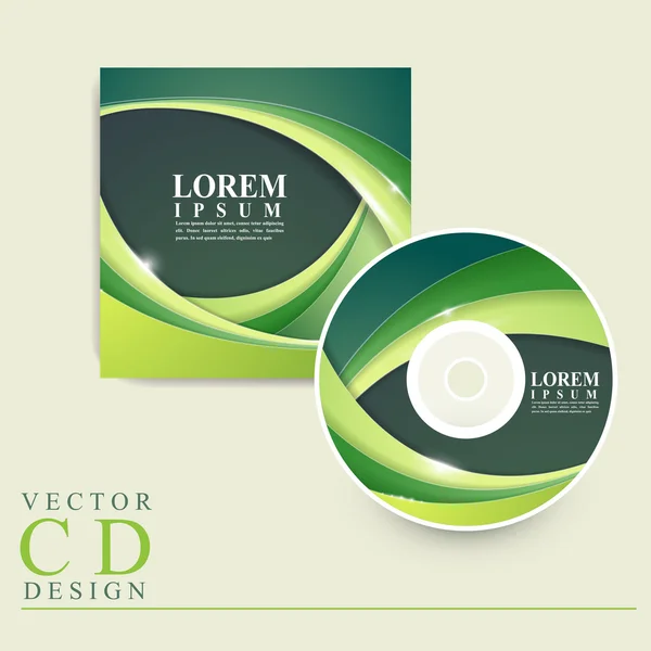 Design de ecologia abstrata para capa de CD — Vetor de Stock