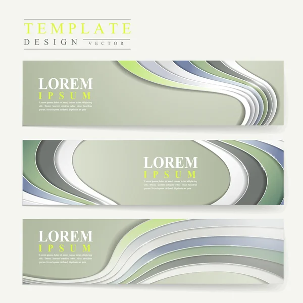 Design tecnologico moderno per set banner — Vettoriale Stock