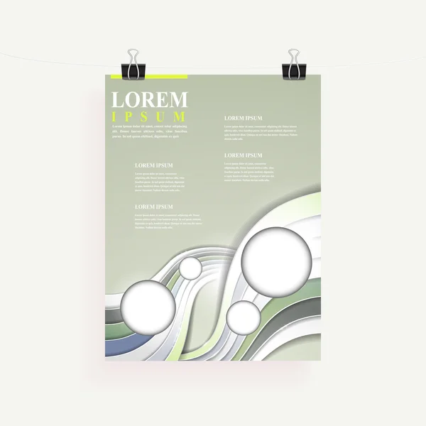 Μοντέρνο σχεδιασμό τεχνολογικών για αφίσα πρότυπο — Διανυσματικό Αρχείο