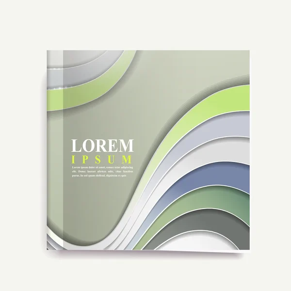 Modern technological design for book cover — Stock Vector