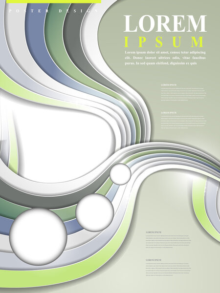 красочный современный технологический дизайн для плаката
 