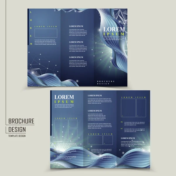 Abstracte technologie achtergrond voor gevouwen brochure — Stockvector