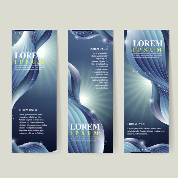 Abstracte technologie voor banners set — Stockvector