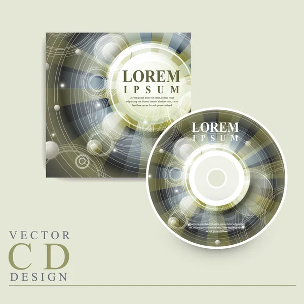 Abstraktes Design im ägyptischen Stil für CD-Cover — Stockvektor