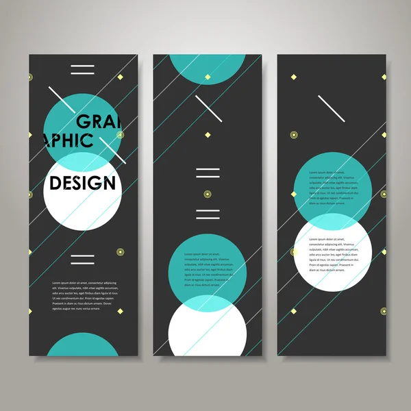 Moderne ontwerpsjabloon voor banners set — Stockvector