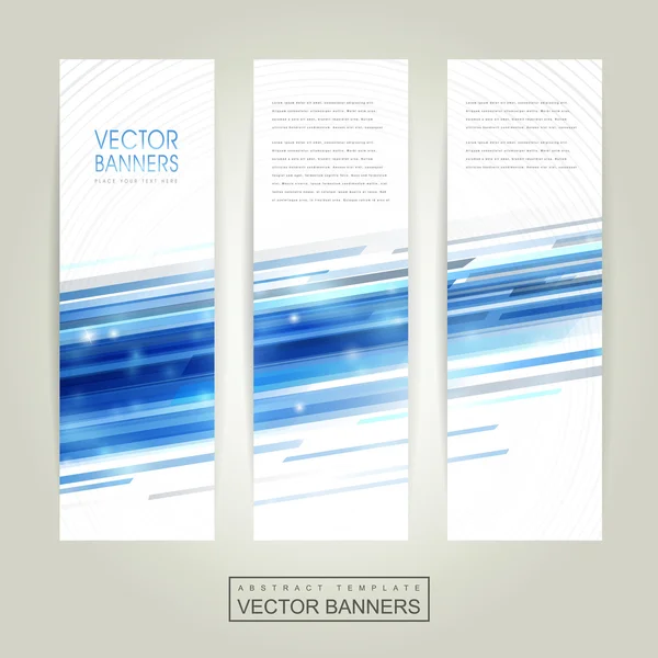 Abstrakte Technologie Hintergrundgestaltung für Banner Set — Stockvektor