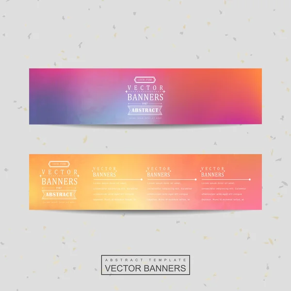 Smooth colorful background design for banners set — Stock Vector