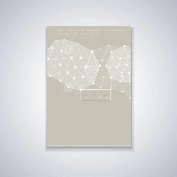 Diseño de fondo geométrico suave para la cubierta del libro — Vector de stock