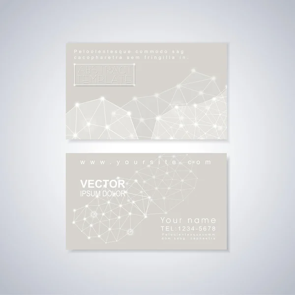 Soft geometric background design for business card — Stock Vector