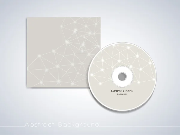 Diseño de fondo geométrico suave para cubierta de CD — Archivo Imágenes Vectoriales