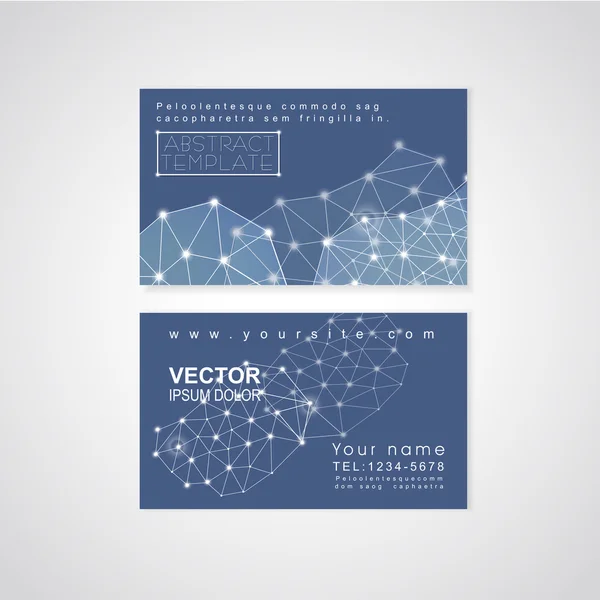 Soft geometric background design for business card — Stock Vector