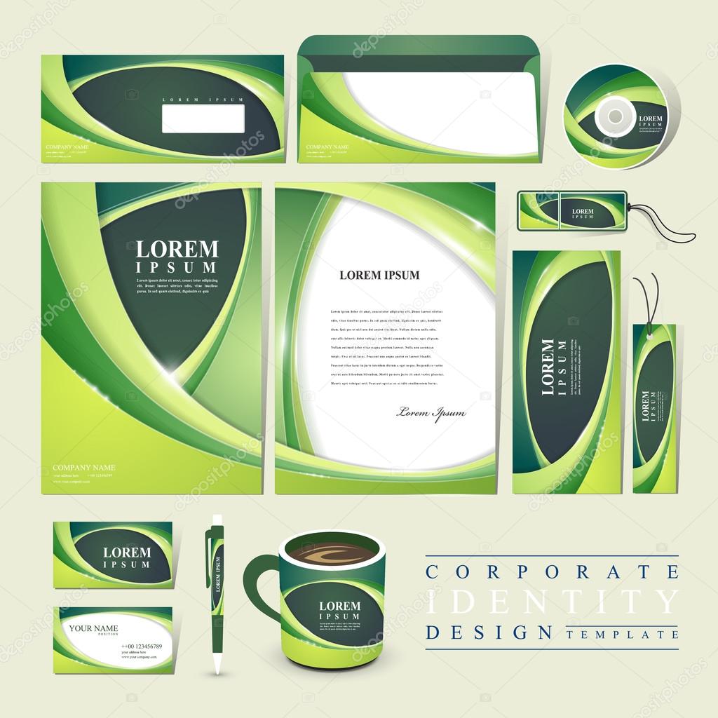 abstract ecology design for corporate identity
