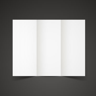 üç katlı broşür şablonu açın 