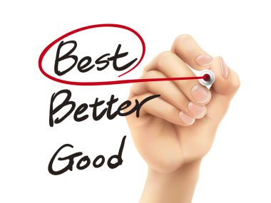 3D el tarafından seçilen en iyi kelime 