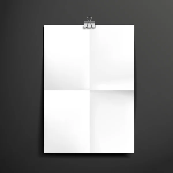 Papier blanc modèle de brochure — Image vectorielle